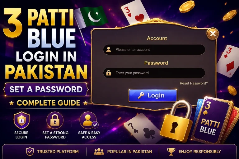3 Patti Blue Login in Pakistan